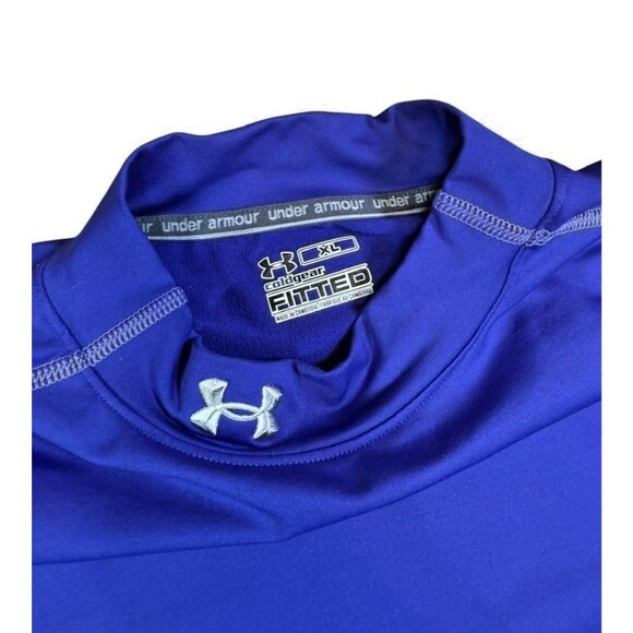 Under Armour Cold Gear Mock Compression Shirt Lot Mens Size XL Base Layer Warm - Picture 2 of 7